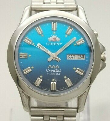 Vintage Orient AAA Crystal Ref. 469BB4S-7A Automatic 21J Cal. 46941 Men ...