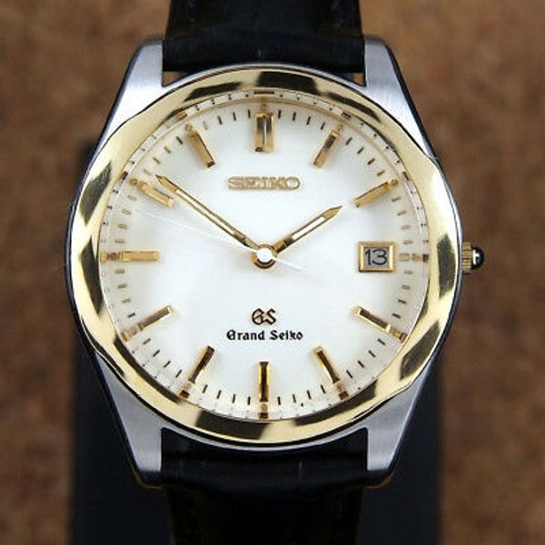 Authentic Grand Seiko Date Ref.8N65-8000 18K Solid Gold