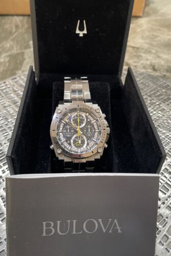 Orologio Bulova Precisionist 96B175 Uomo Cronografo Acciaio Inox