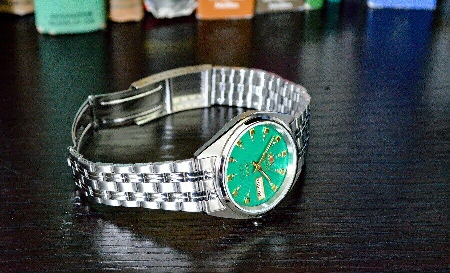 Orient 3 Star Automatic Watch FAB00009N green dial WatchCharts