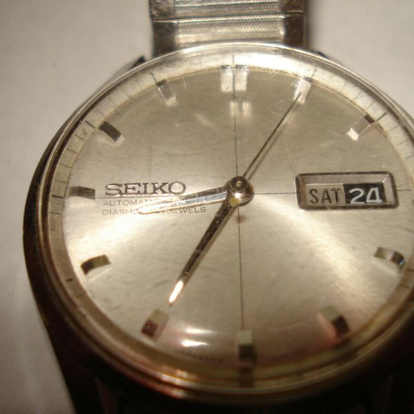 Vintage Seiko Automatic Diashock 21 Jewels Men's Watch Japan 6619 -8120 TAD  | WatchCharts