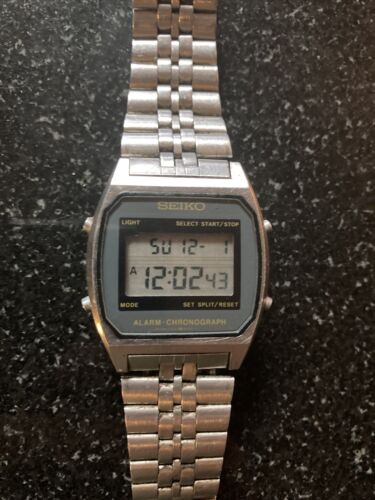 1971 Vtg seiko alarm chronograph a904-5000 a2 japan lcd digital watch  +bracelet | WatchCharts