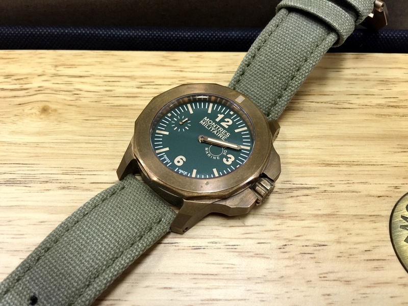 FS Montres Militaire OFFICIER DE MARINE 47MM MIL N 7101 BRONZE