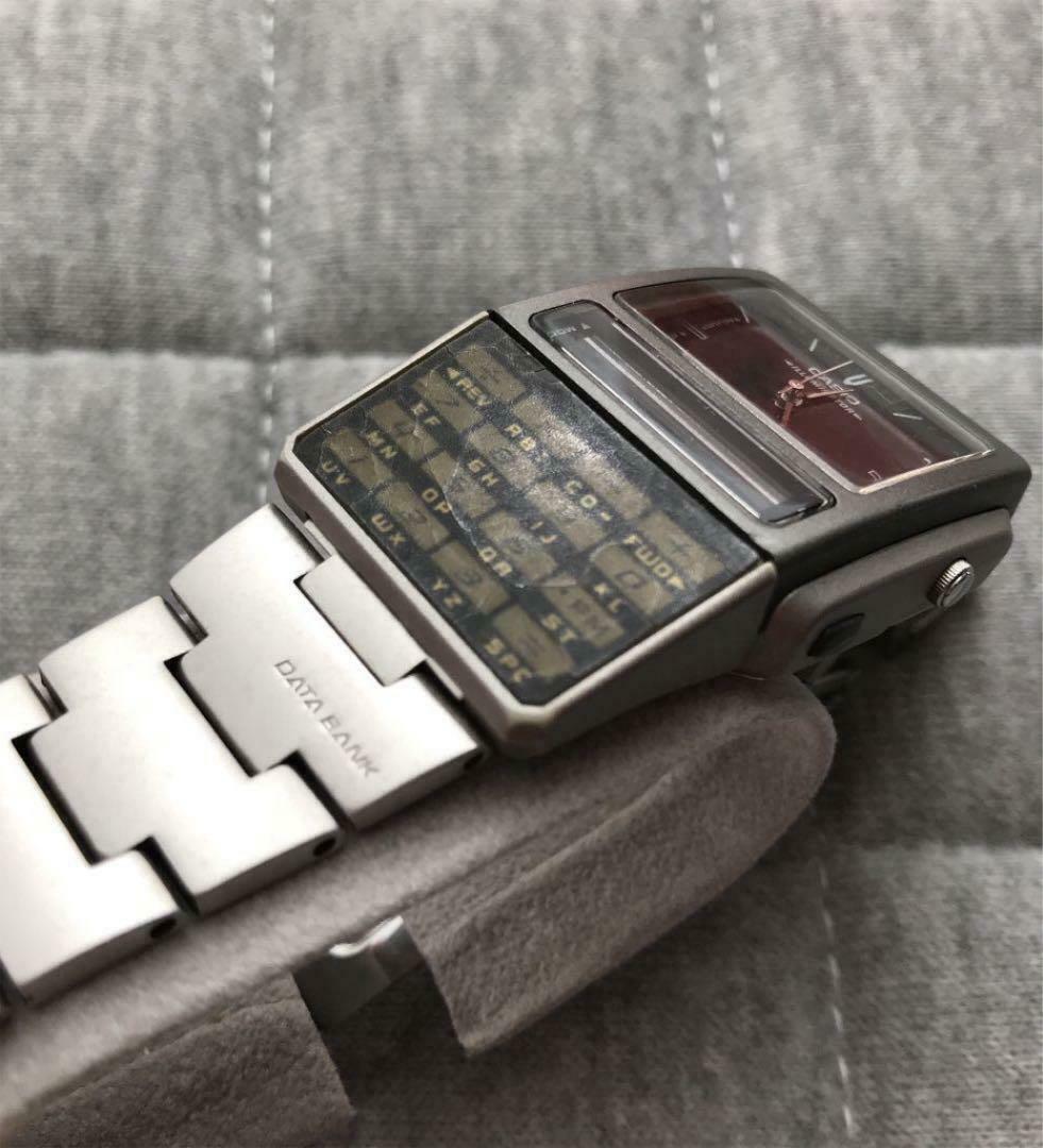 Vintage CASIO DATABANK ABC-31 Calculator watch Analog and Digital