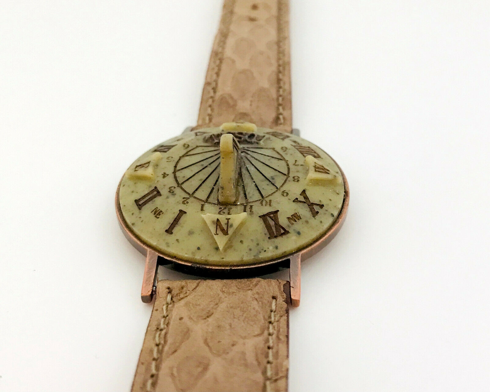 Vintage Fossil Sundial Watch SD 7620 Wristwatch Novelty Decorative