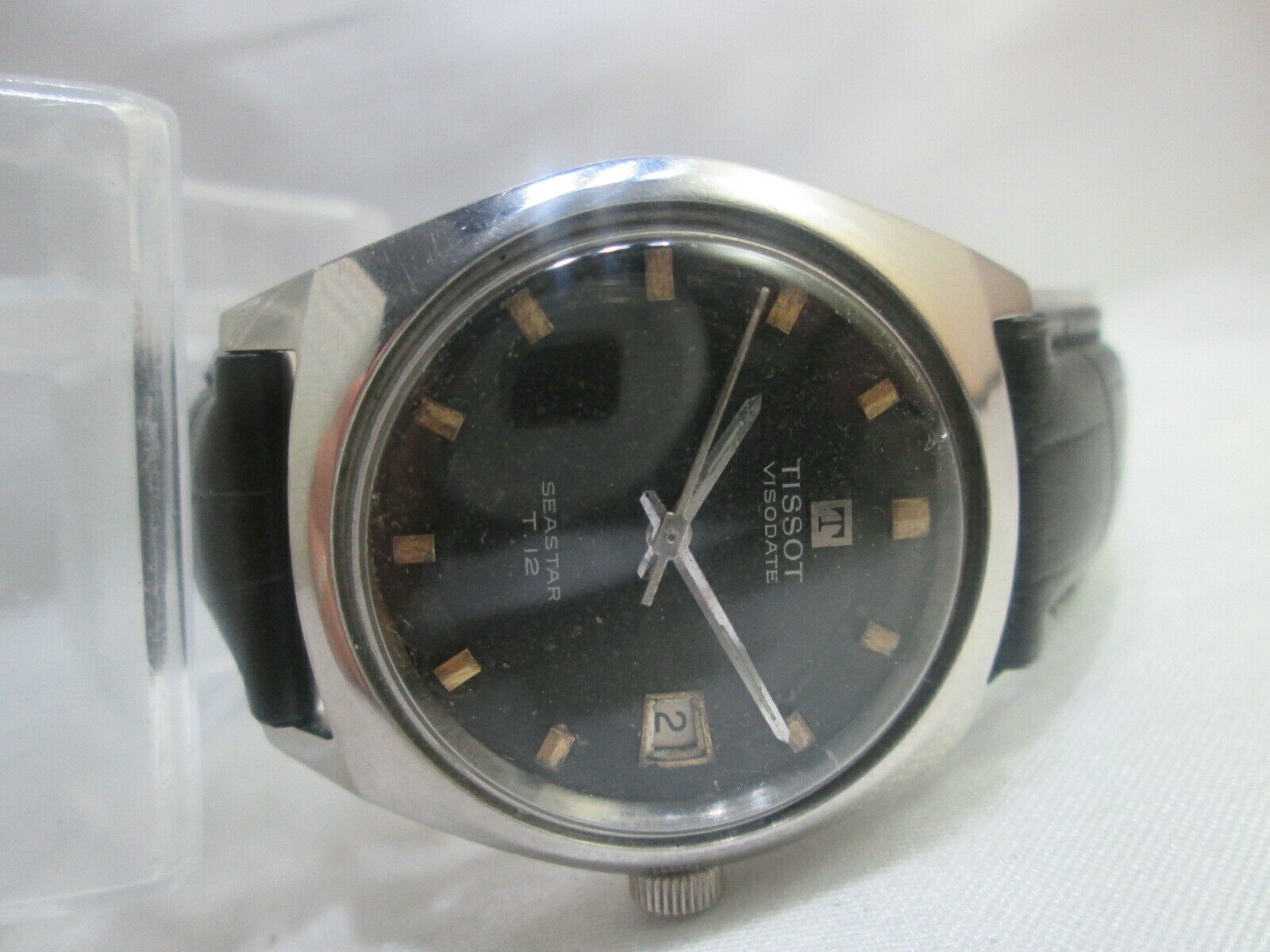 TISSOT VISODATE SEASTAR T12 STAINLESS STEEL HANDWIND MENS WATCH