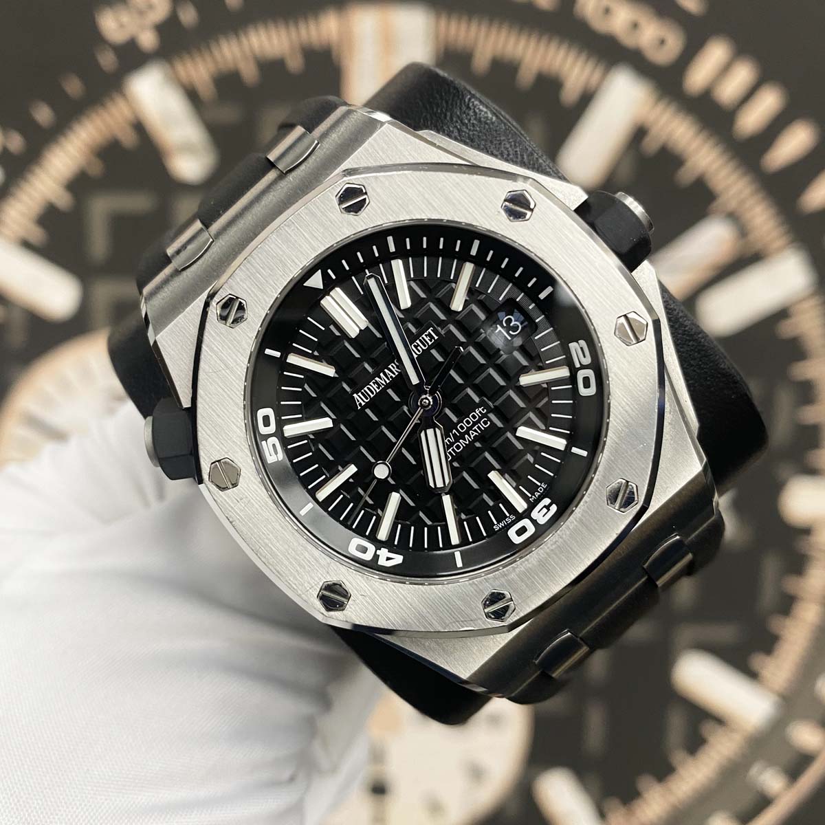 Audemar Piguet Royal Oak Offshore Gold w Skeleton Dial A.1220ST N