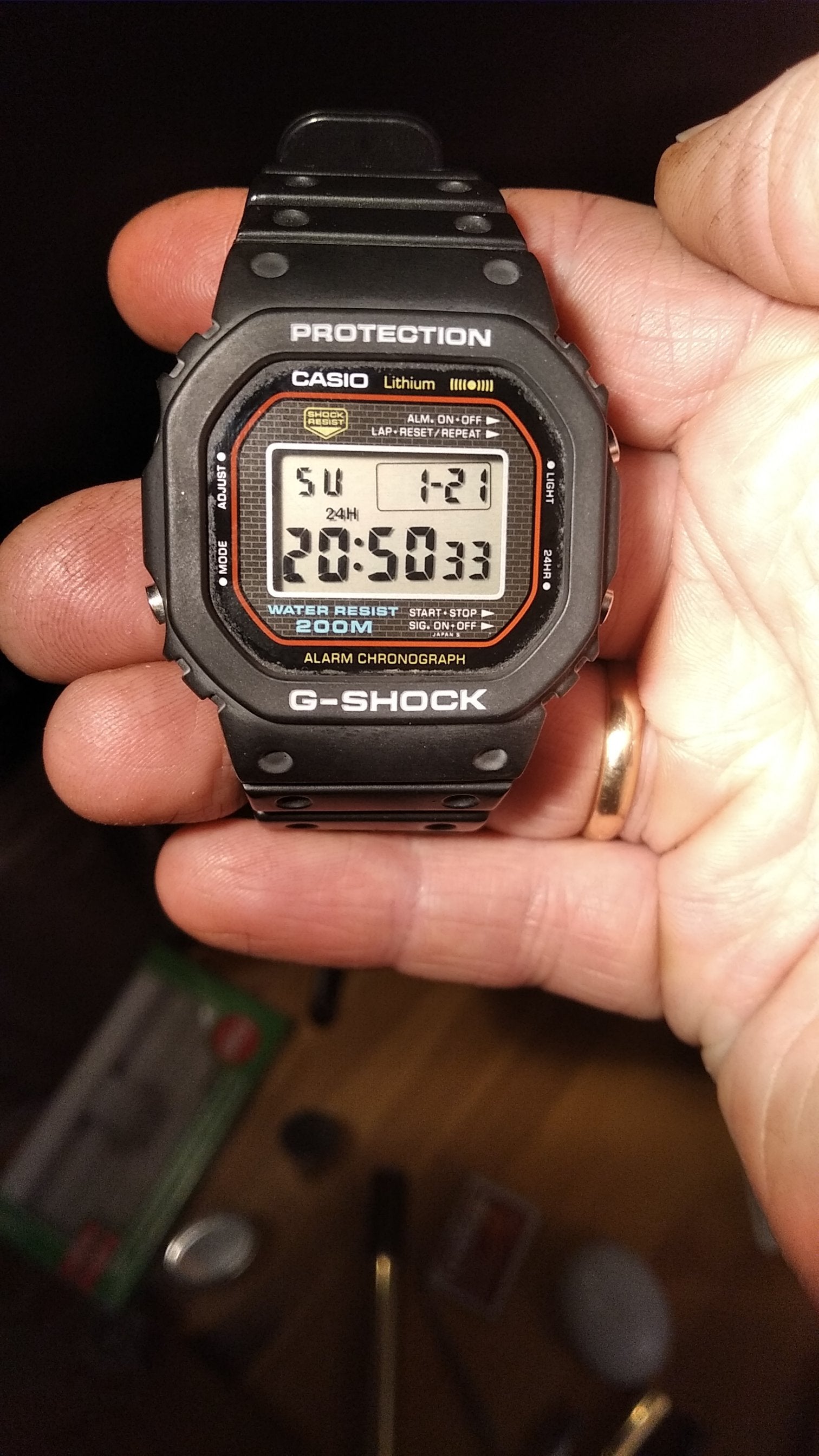 G-SHOCK１９８３ 1983 CASIO G-SHOCK DW-5000C-1A (240) - VERY FIRST G-SHOCK