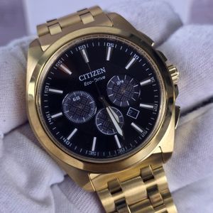 Citizen Eco-Drive Womens Watch 24mm Blue Dial Gold Silver Tone B230-H18008 6.75\