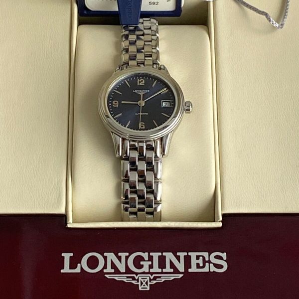 Authentic LONGINES Ladies Elegant Flagship Stainless Steel Automatic ...