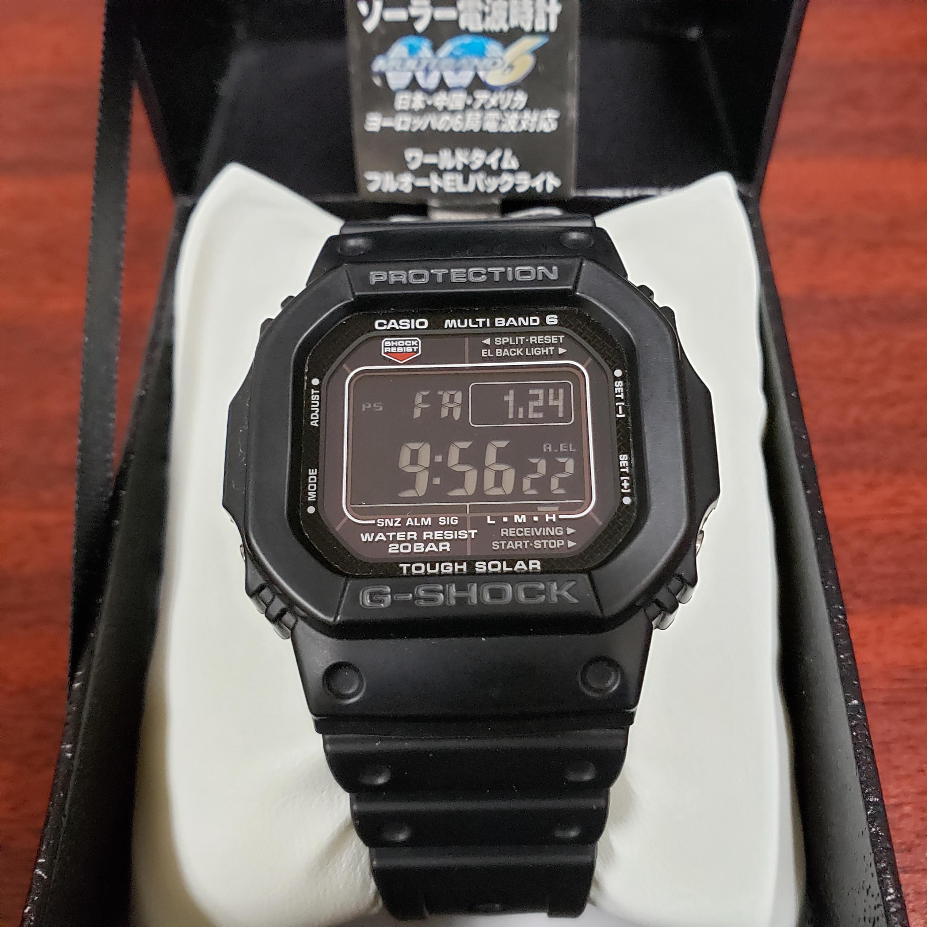 Wts Casio G Shock Gw M5610 1bjf Solar Atomic Multi Band 6 Watchcharts