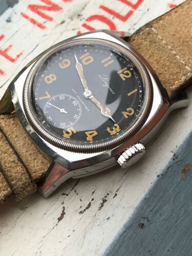 Longines Czech Military Watch Ref 3582 Tartarugone 1938