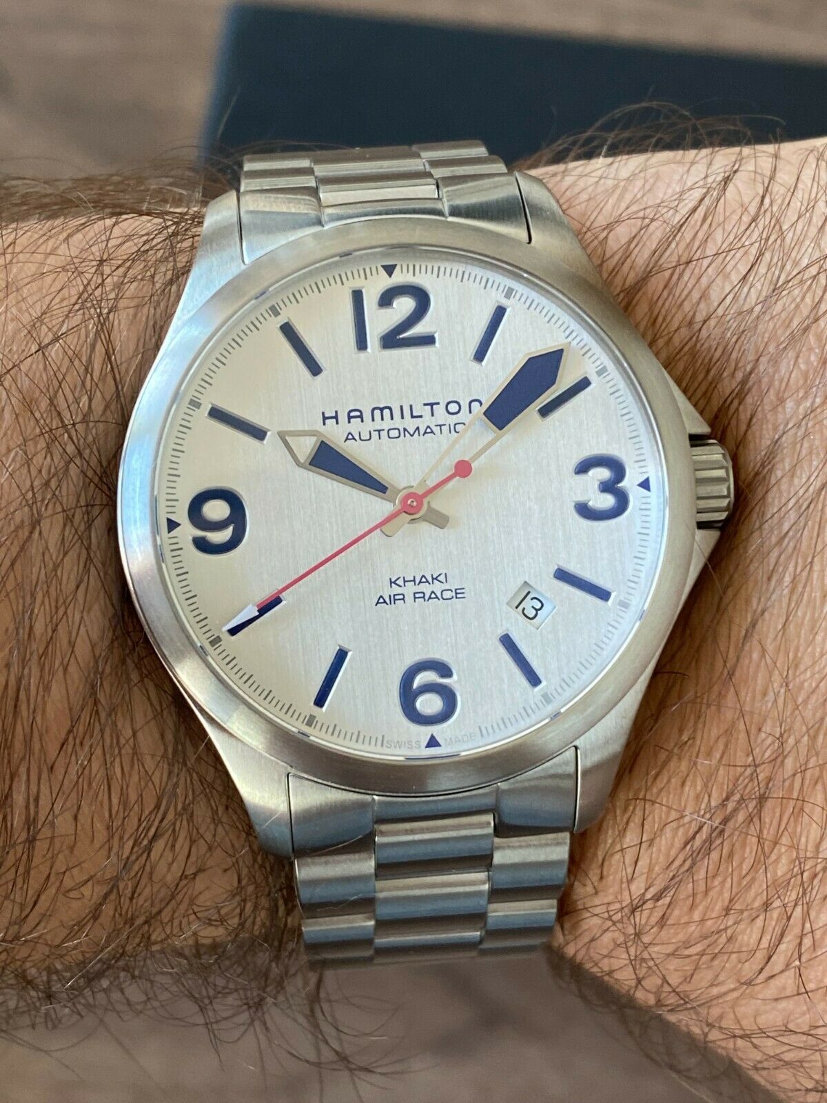 hamilton khaki aviation air race auto