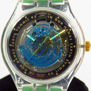 New Swatch Automatic In Our Hands Time To Move On Earth Summit 92 Watch In Box Watchcharts