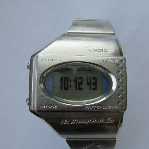 Vintage Casio Me 100 Meza Meta Psychedelia Stainless Steel Made In