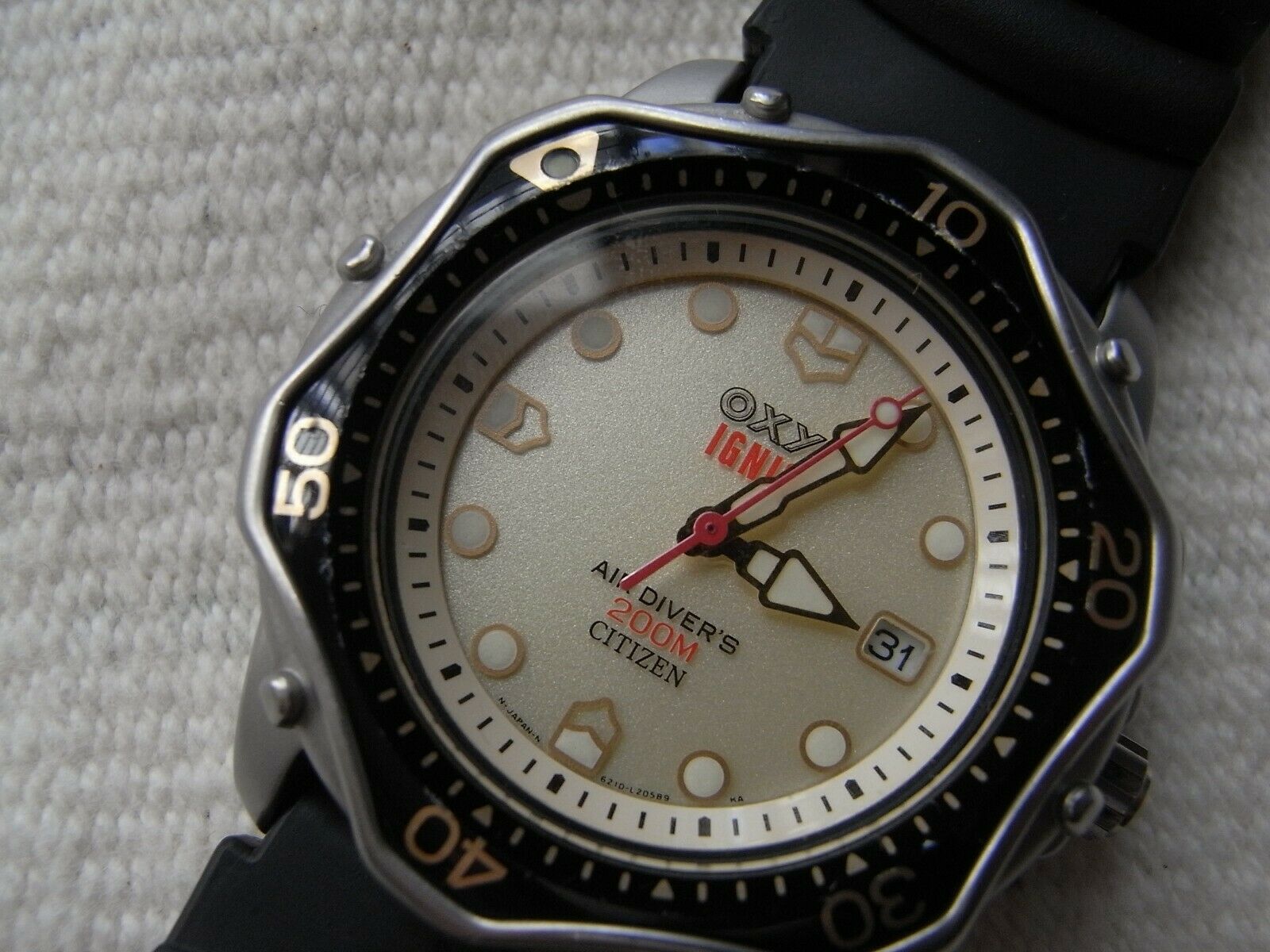 RARE CITIZEN OXY AIR DIVERs 200m 6218-l12228 | WatchCharts Marketplace