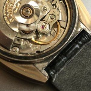 1970s Vintage Technos Gold Deluxe Borazon Automatic Watch