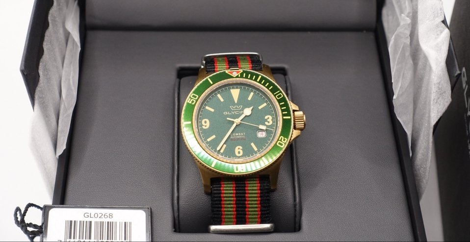 Glycine Combat Sub Bronze Green WatchCharts Marketplace