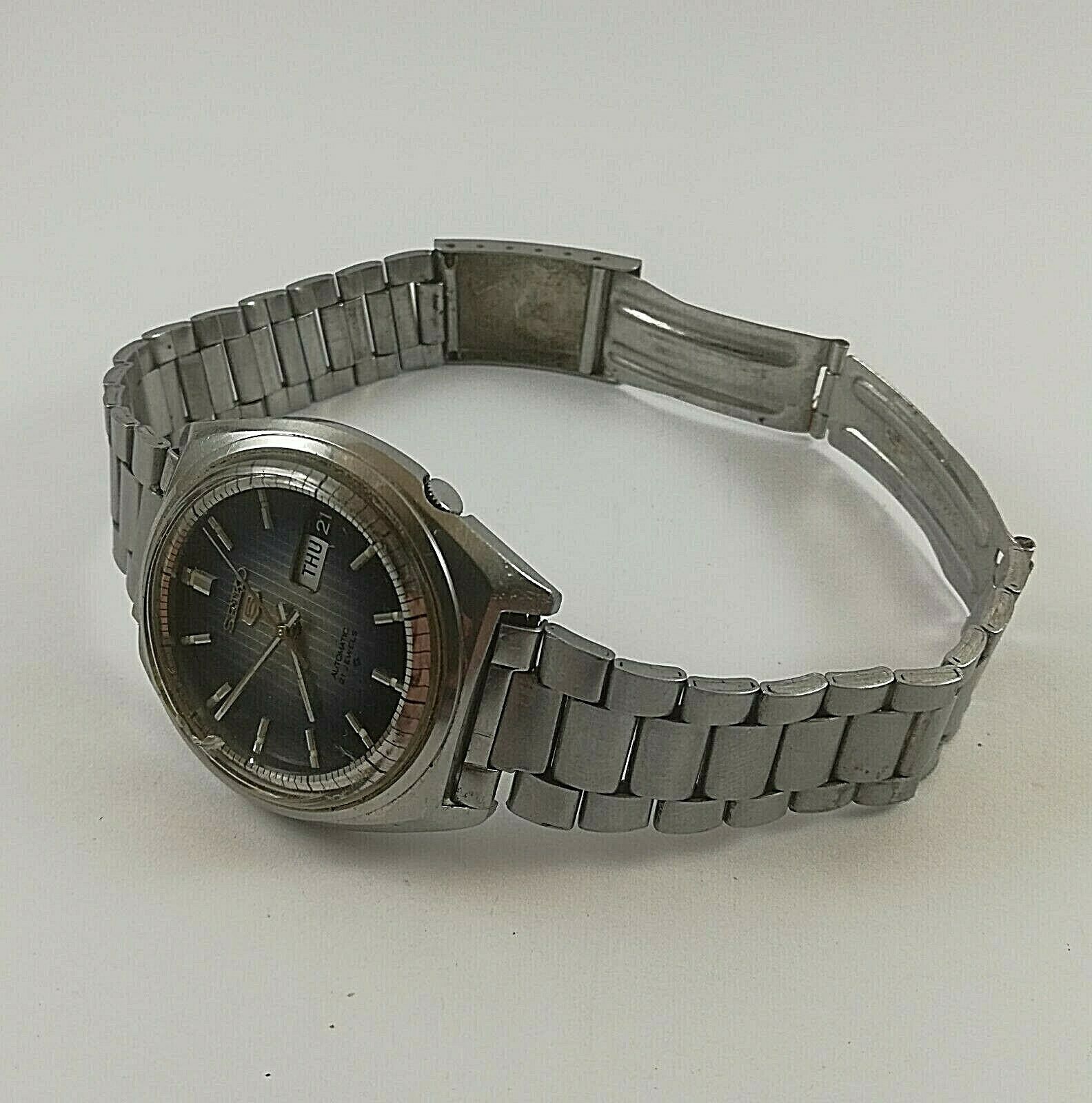 Vintage SEIKO 5 6119-6410 Automatic Watch 21 Jewels Japan