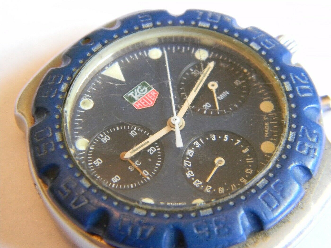 TAG HEUER Formula 1 Chronograph 470.513 1980s Quartz Working For