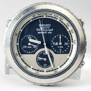 Seiko 7A38-7140 Watch - Quartz Chronograph Sports 100 - Stainless Steel -  Japan | WatchCharts