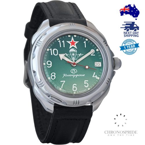 Vostok Komandirskie Commander Mechanical Military Watch 2414.00/219123 –  Official Online Store of the Vostok Watch Manufacturer Chistopol