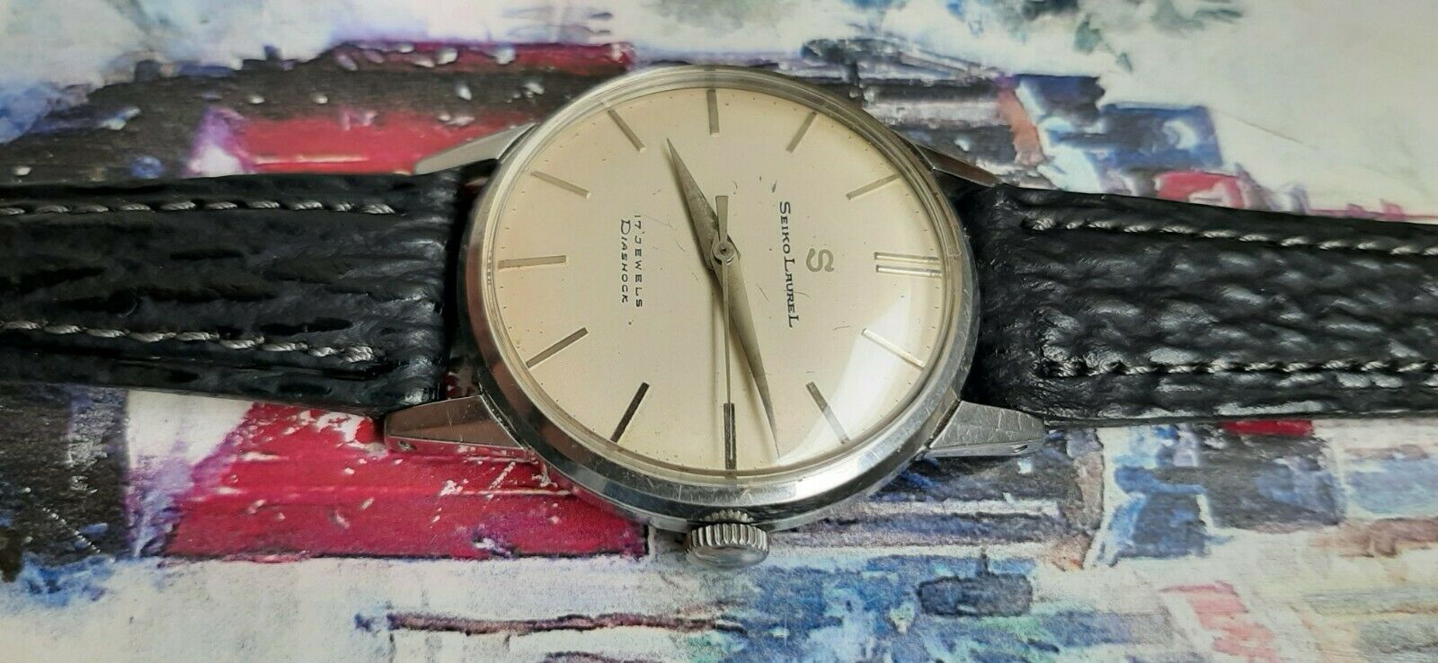 Seiko Laurel 14046 Diashock 17 Jewels | WatchCharts Marketplace
