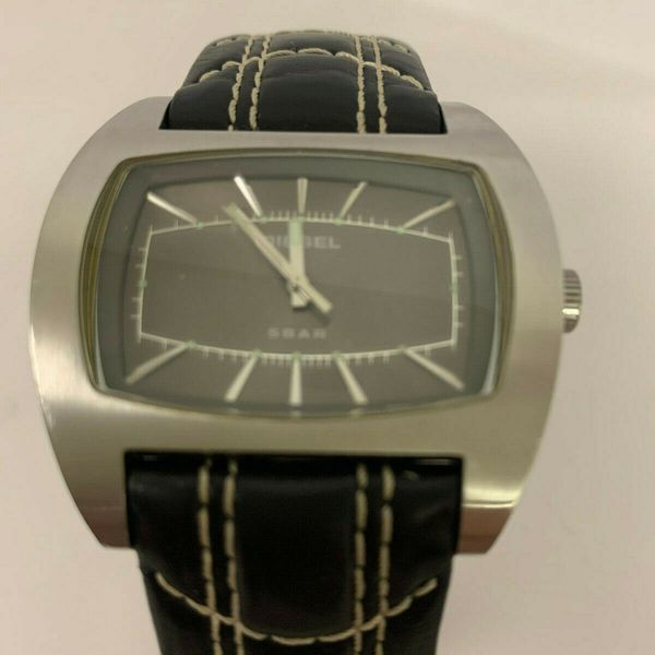 DIESEL　腕時計 Men's DIESEL Watch DZ-2061 STAINLESS STEEL Black Leather