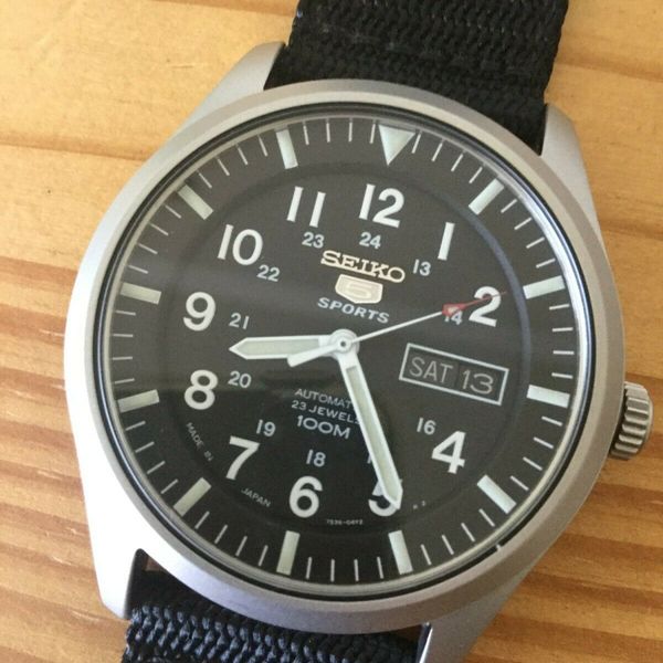 稼働 SEIKO 5 セイコー 5 7S36-03J0 SNZG15 ミリタリー SEIKO 5 Seiko 5 7S36-03J0 SNZG15 MILITARY Used 42mm | eBay