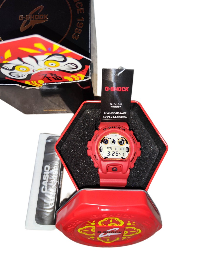 G-Shock DW-6900DA-4JR Dw 6900 Red Daruma Limited Edition Japan Set  