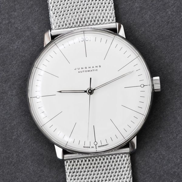SOLD Junghans Max Bill Automatic, Mesh Bracelet, 027/3501.00, BNIB | WatchCharts