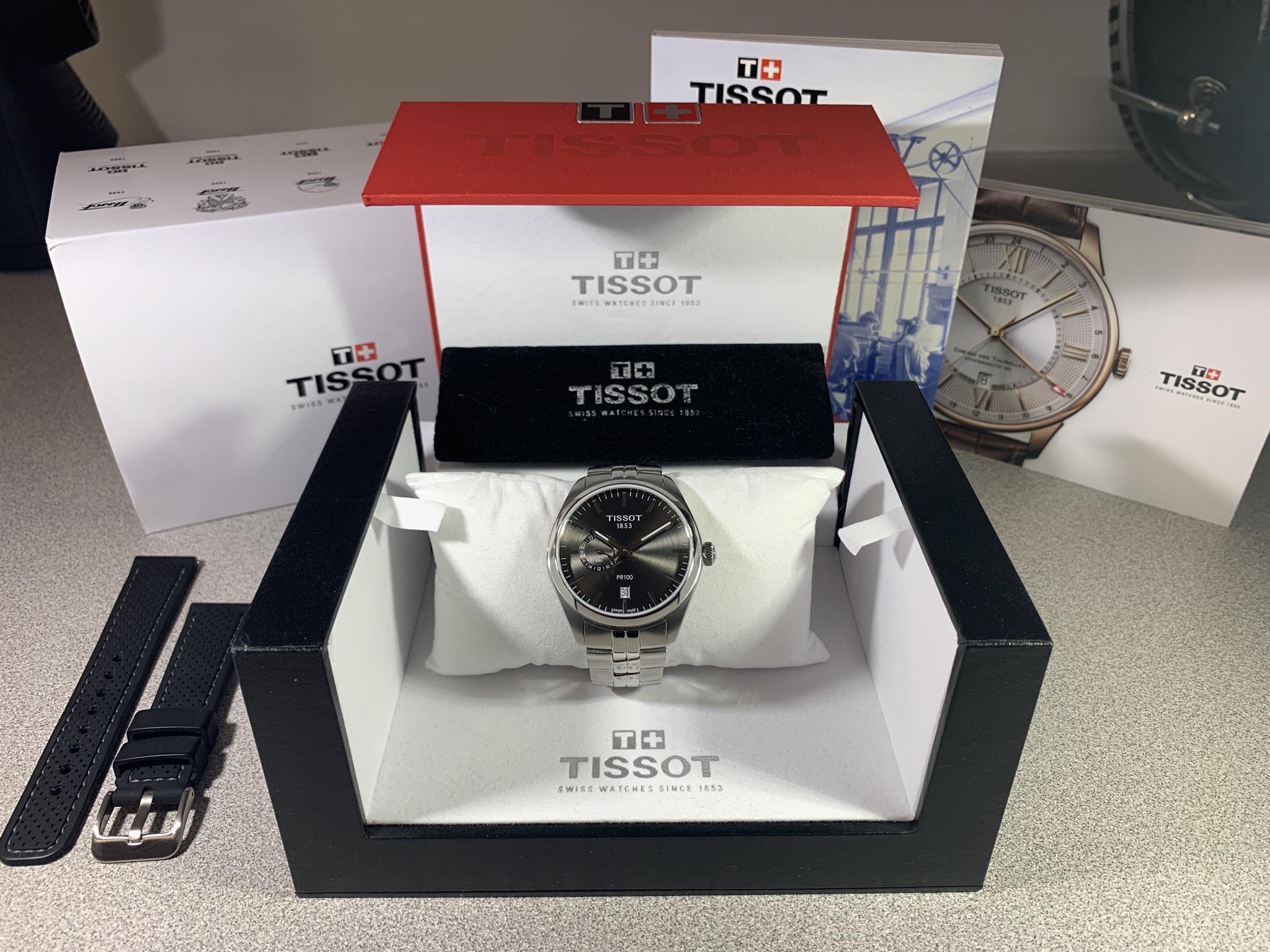 WTS Tissot PR100 Quartz Dual Time silicone strap needs