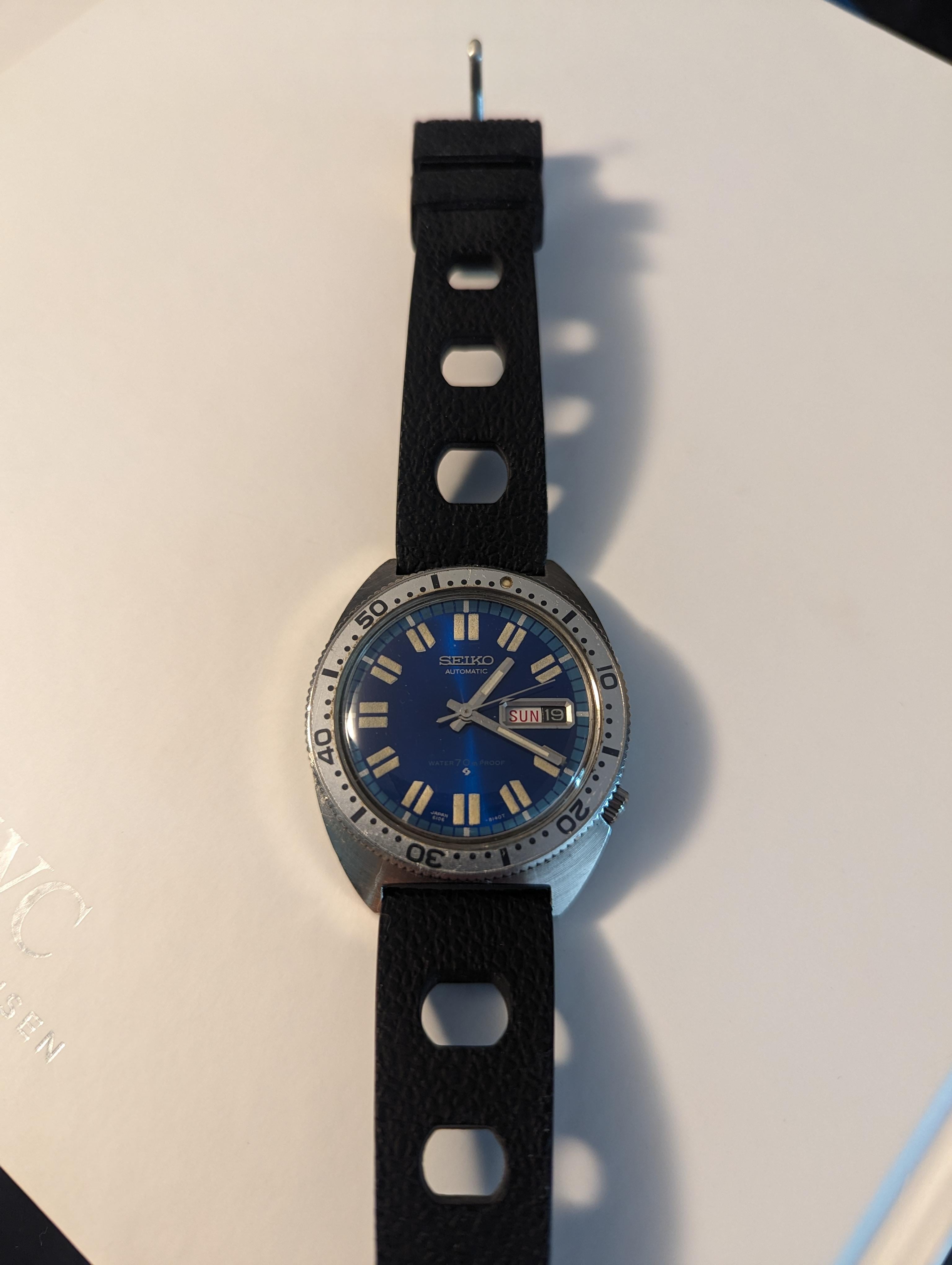 [WTS] Seiko 6106-8100 Chevron diver | WatchCharts Marketplace