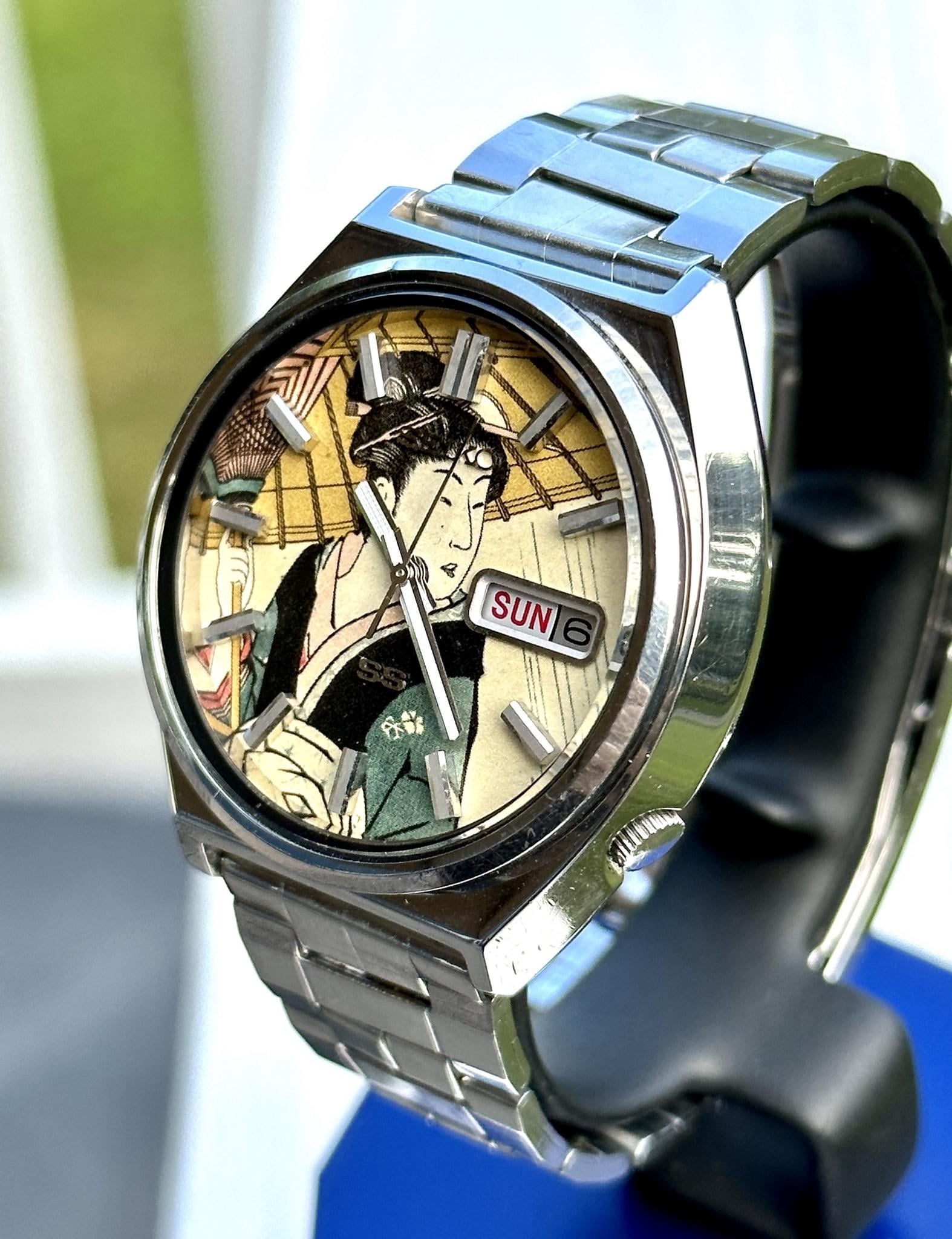 WTS] Vintage Seiko Actus with Ukiyo-e dial - 1974 watch
