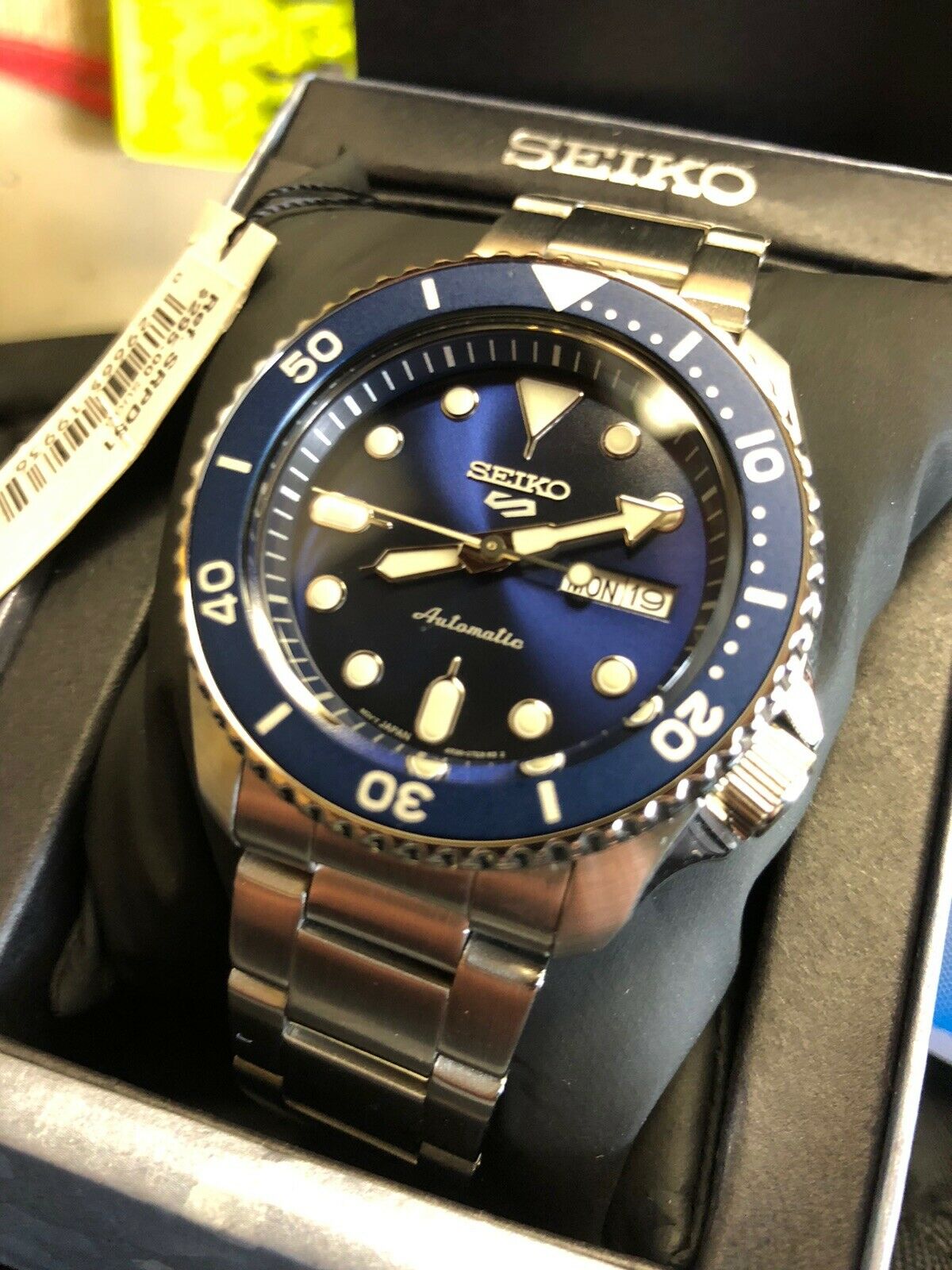 seiko-srpd51-blue-sunburst-diver-automatic-stainless-new-with-tags-free