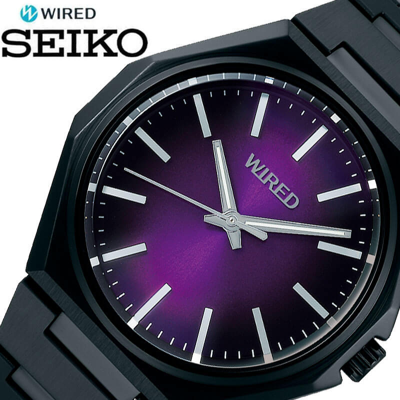 Seiko Watch Wired SEIKO WIRED Men's Purple Black Watch Quartz