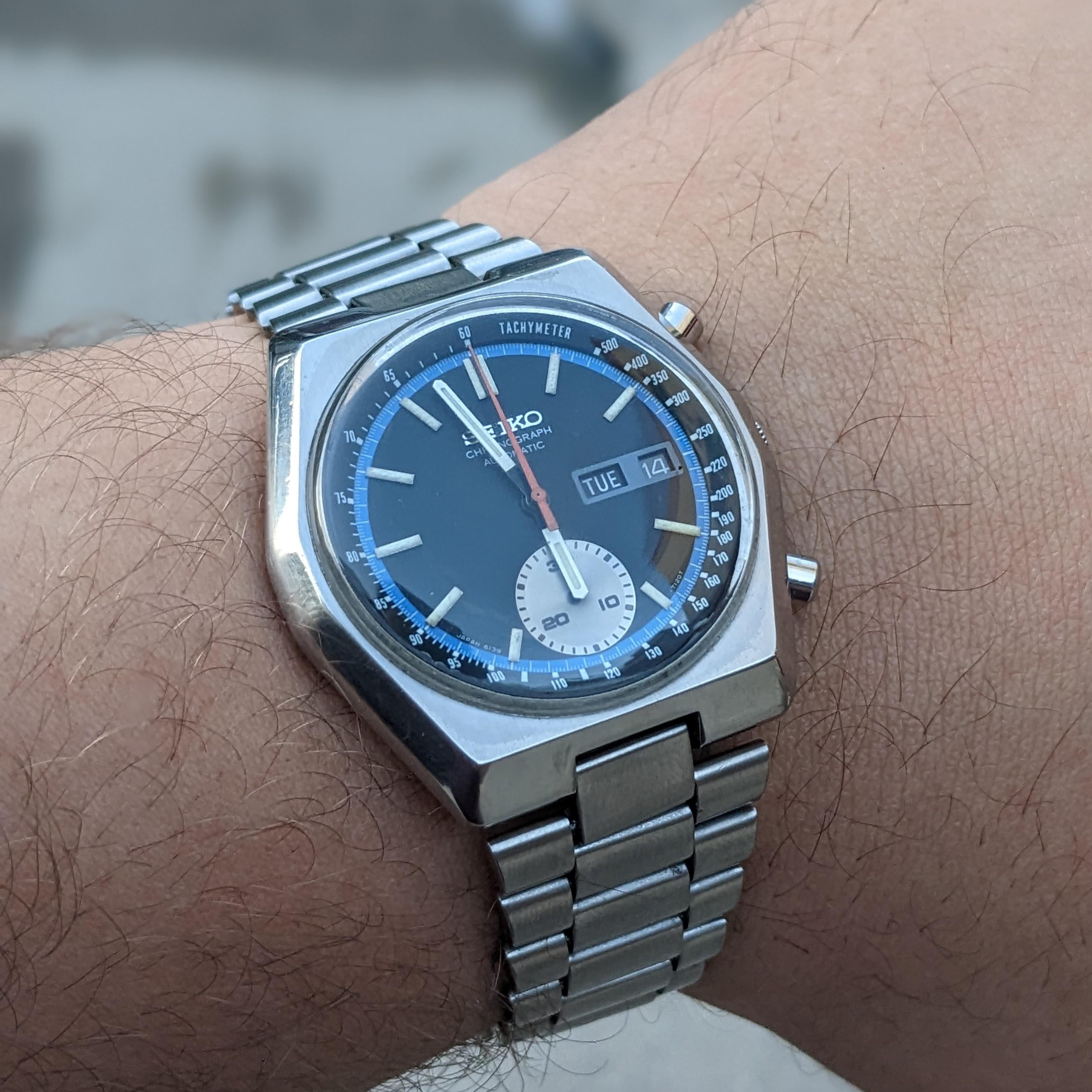 希少 SEIKO CHRONOGRAPH 6139-7080 オマケ純正ブレス WTS] SEIKO Automatic Chronograph 6139-7080 -- $369 only