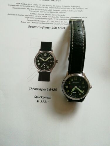 Chronosport CS-6425 Helmut Sinn Jubilar Guinand neu reversiert |  WatchCharts Marketplace