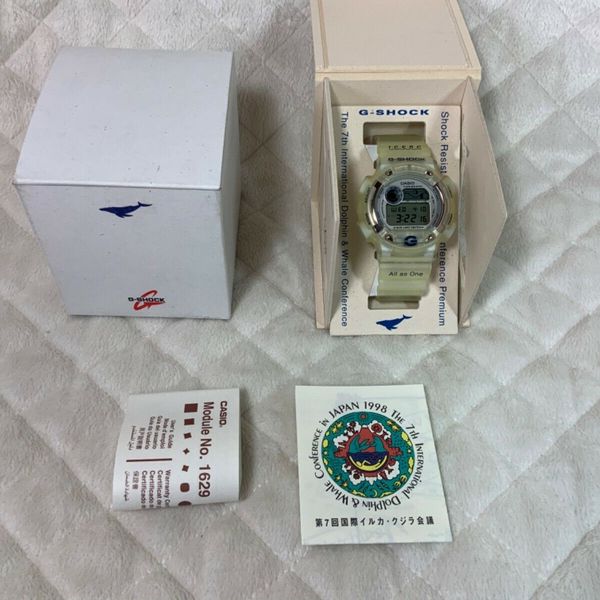 RARE 1998 CASIO G-SHOCK DW8600K-2V Japan ICERC DOLPHIN & WHALE