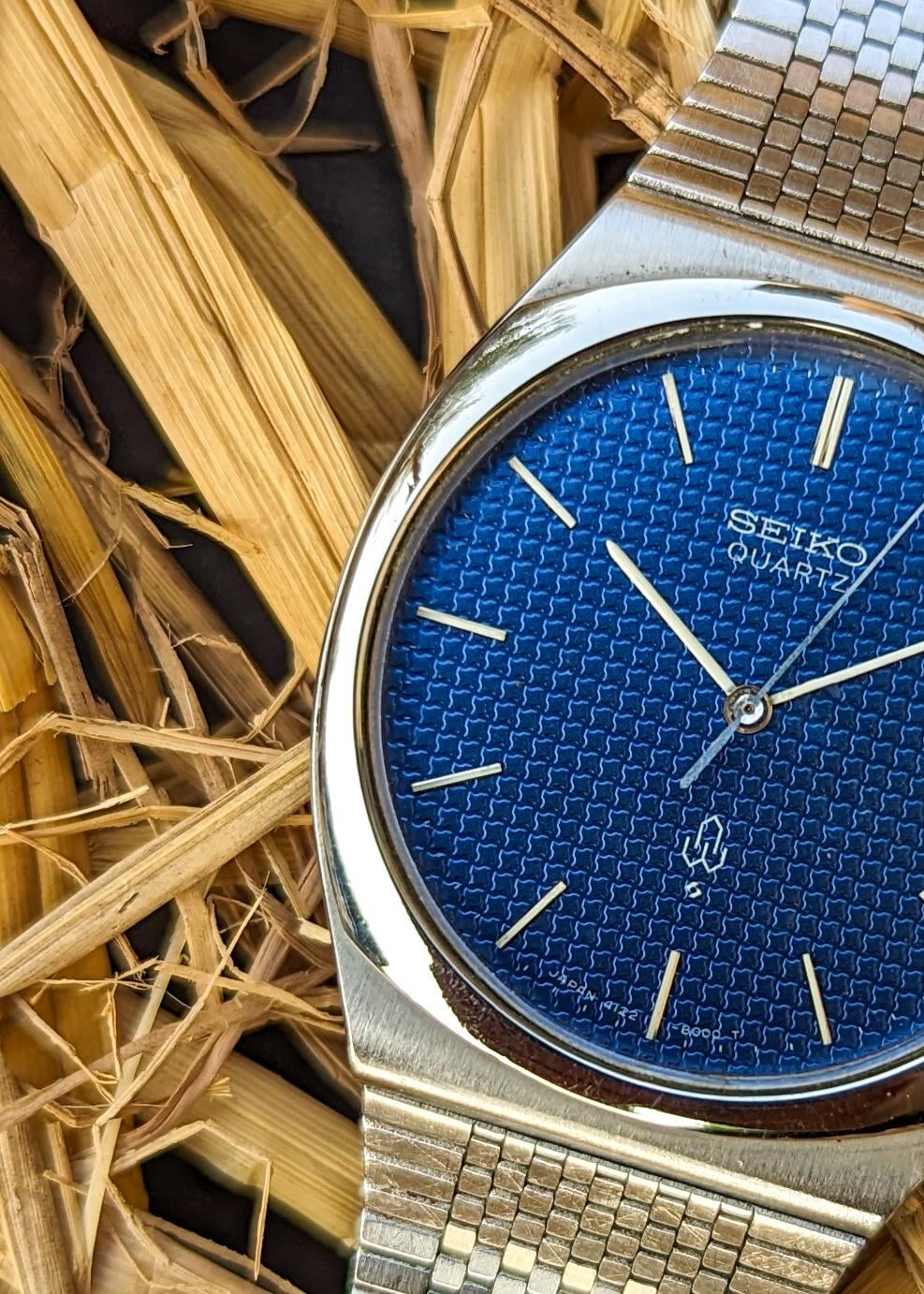 WTS] Vintage JDM SEIKO Quartz Ref. 4122-8000 - BLUE WAFFLE