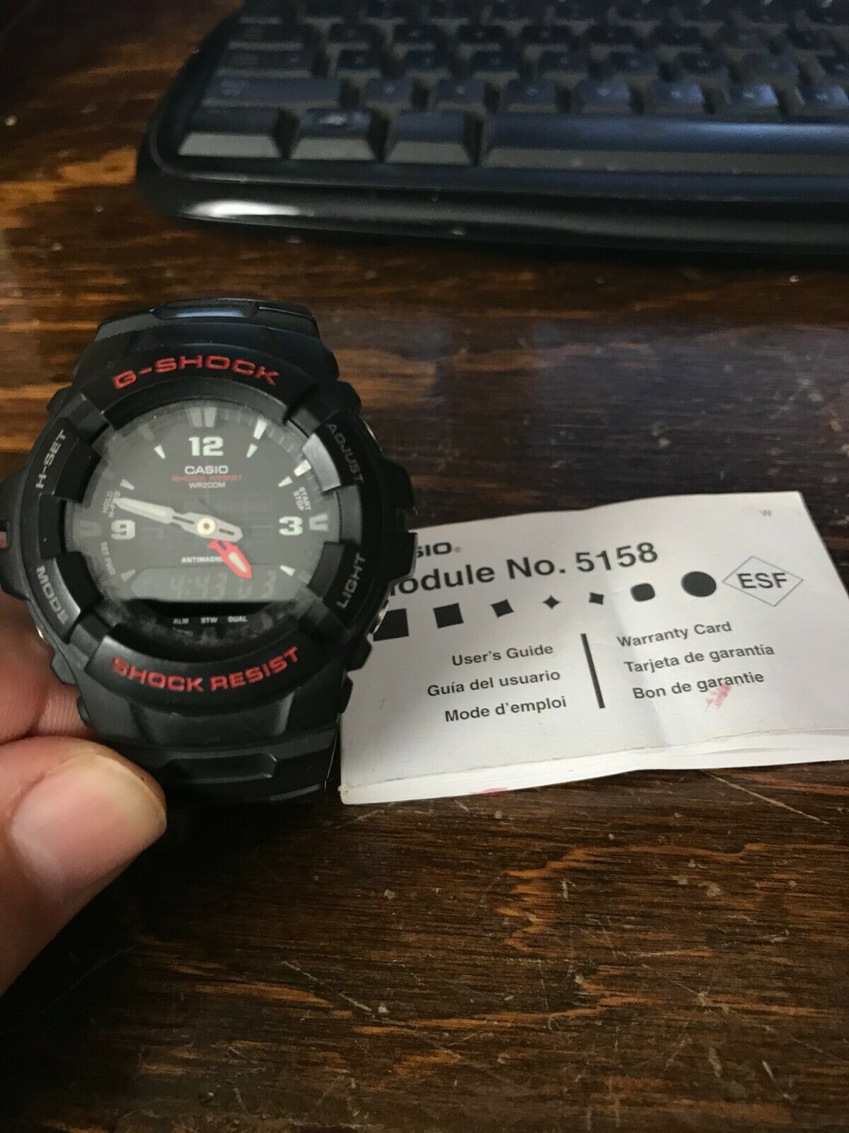 CASIO G SHOCK MODULE 5158 RED BLACK WatchCharts