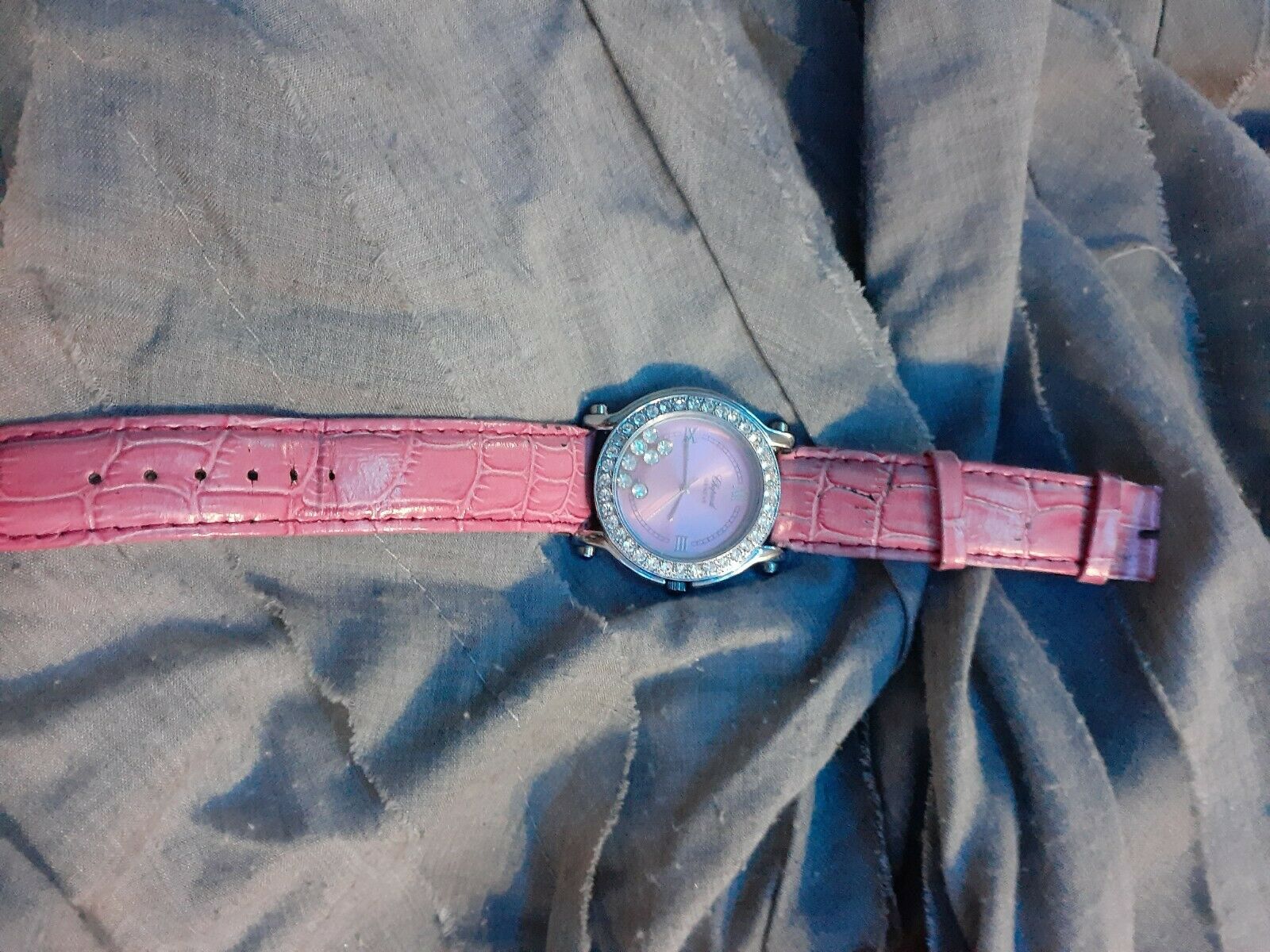 chopard happy diamonds watch with pink leather band #2543678