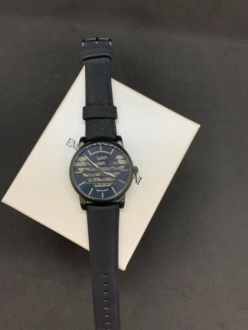 EMPORIO Armani Luigi 44mm Automatico Quadrante nero Men's Watch