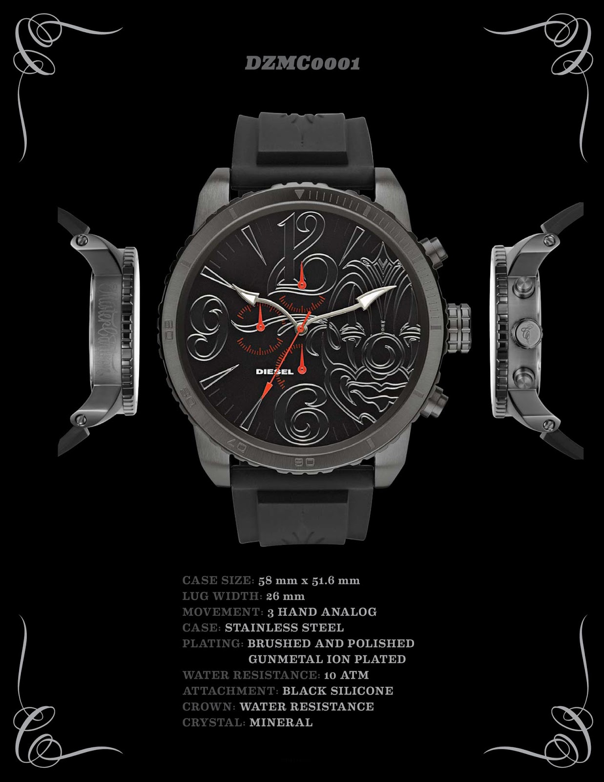 FS: BNIB Diesel Watch Ltd Edition Mr.Cartoon watch 56MM 
