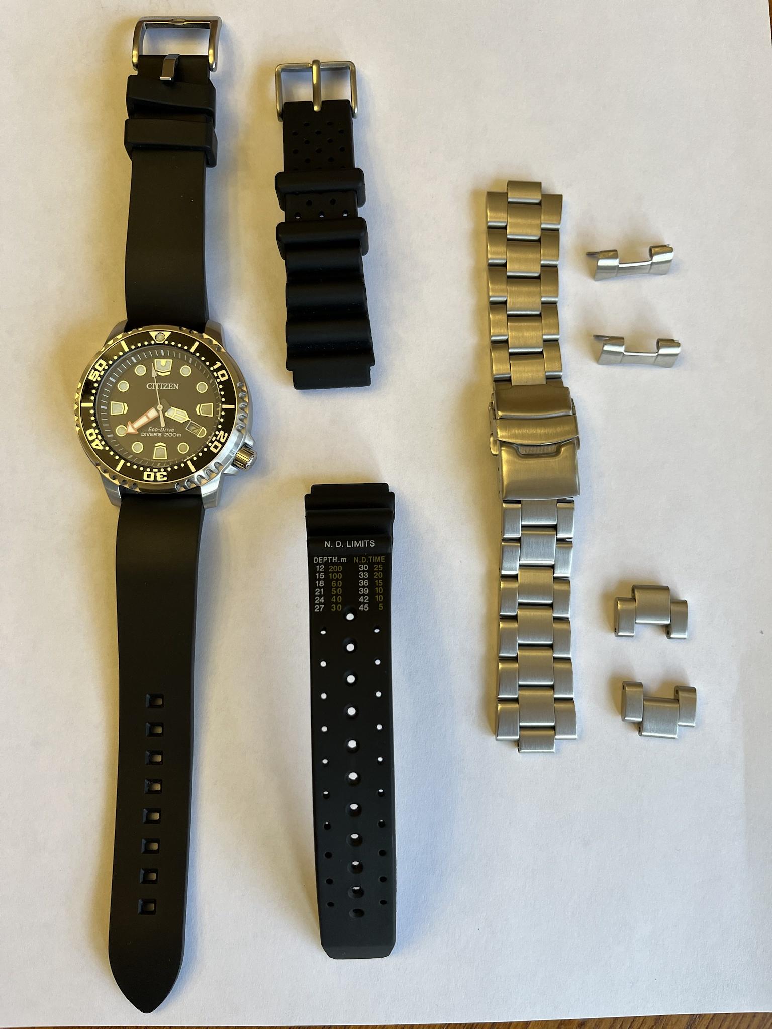 CITIZEN PEZZO DI Ricambio Lunetta Acciaio Inox Color Argento Nero - Foto 3