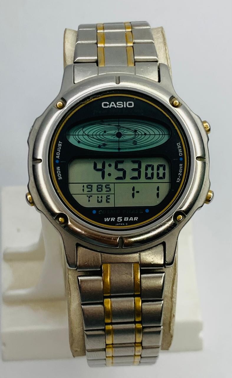 Vintage Casio Cosmo Phase CGW-90 Digital Men's Quartz Watch