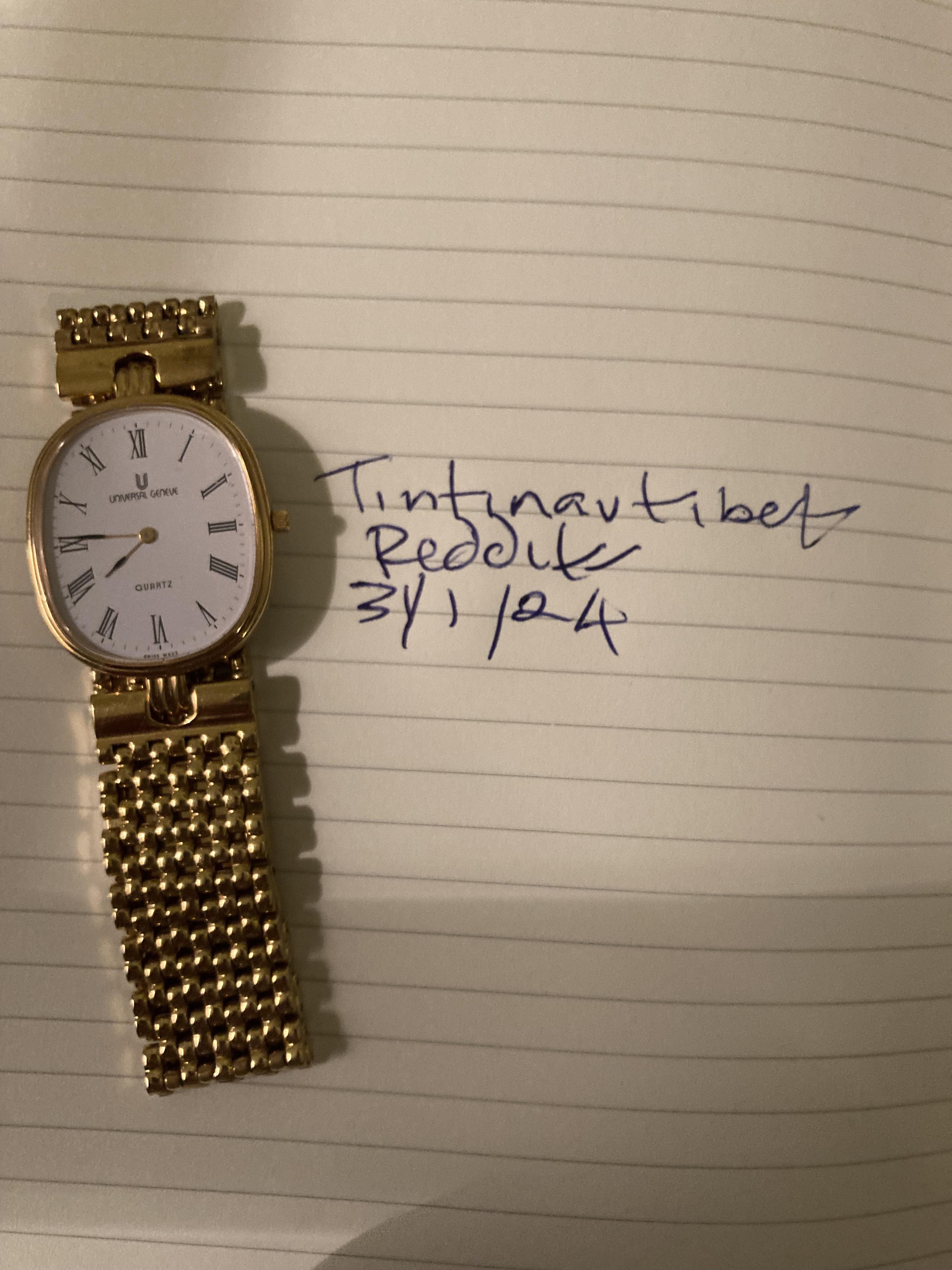 WTS] Universal Geneve 533-112 Ellipse Gold Plated Quartz $700 USD