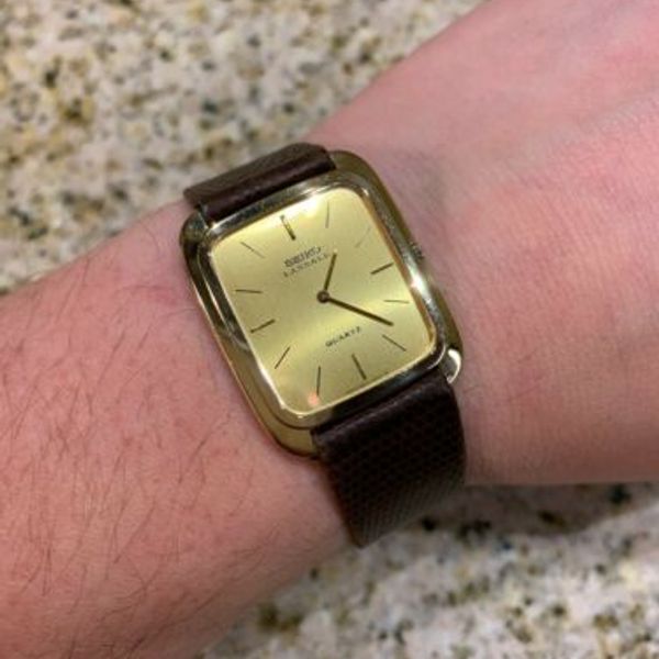 LQQK! (RARE) Vintage Ultra Thin Seiko Lassale 93005008 Quartz Men's