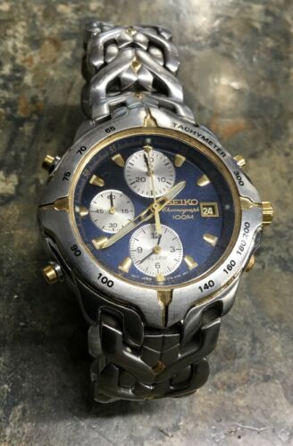 Reloj seiko chronograph online 100m