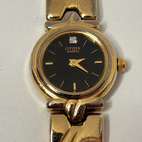 Working Vintage 1990's Ladies Gold Citizen Quartz Watch FM ...